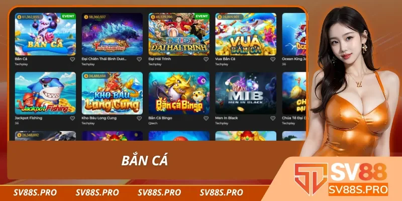 Trải nghiệm bắn cá đổi thưởng đỉnh cao cùng SV88